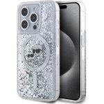 Karl lagerfeld Liquid Glitter Karl and Choupette Heads MagSafe pro iPhone 15 Pro Transparent – Zboží Mobilmania