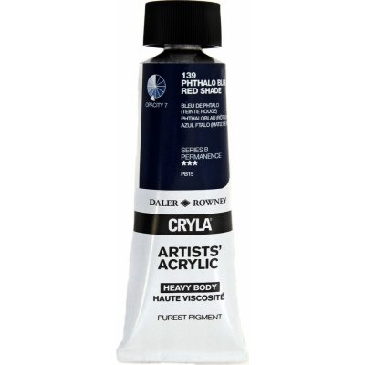 Daler Rowney Cryla Artists akrylová barva phthalo blue red shade 75 ml – Hledejceny.cz