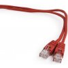 síťový kabel Gembird PP12-3M/R Patch UTP, kat. 5e, 3m, červený