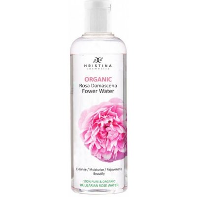 Hristina organická květová voda s damašskou růží sprej 200 ml – Zboží Mobilmania