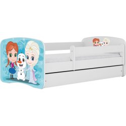 Kocot Kids Babydreams Ledové království bílá se šuplíky s matrací