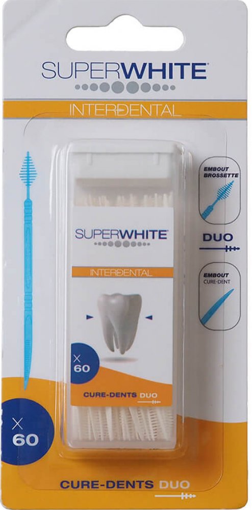 Super White Interdental Cure Dents zubní párátka DUO 60 ks | Srovnanicen.cz