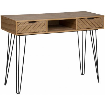 Atmosphera Naomi se zásuvkami, kovové nohy, 110 × 40 × 78,5 cm – Hledejceny.cz