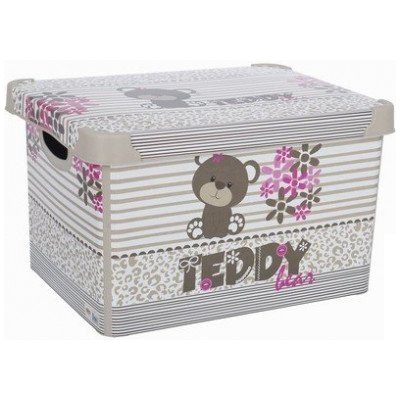 Violet Krabice ukládací plast 10L 34x23x16,5cm Teddy – Zboží Mobilmania