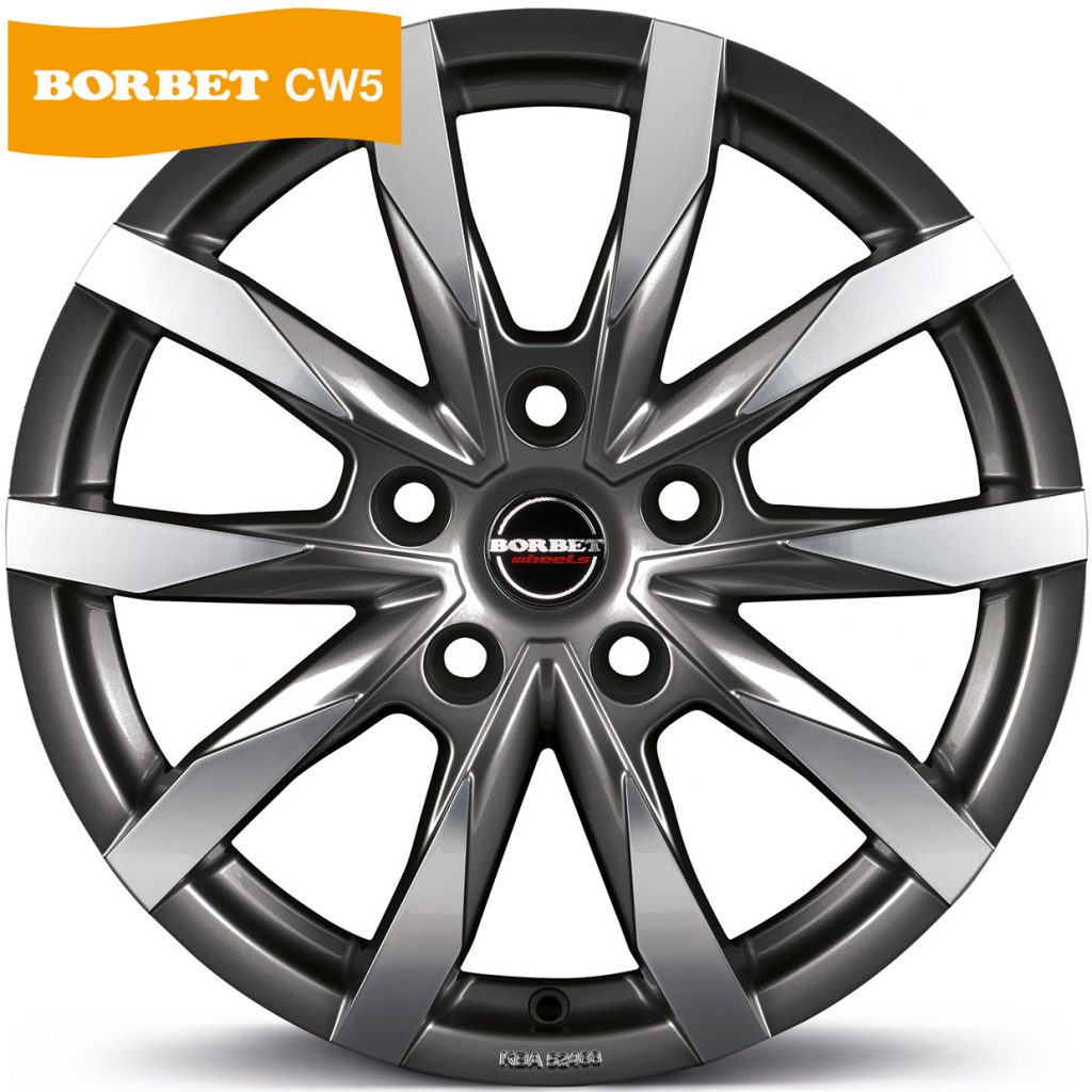 Borbet CW5 7,5x18 5x120 ET43 anthracite polished