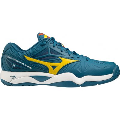 Mizuno Wave Intense Tour 5 AC - moroccan blue/high visibility/white – Zboží Mobilmania