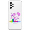 Pouzdro a kryt na mobilní telefon Samsung Pouzdro TopQ Samsung A23 5G Rainbow Splash