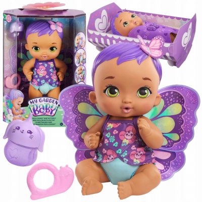 Mattel My Garden Baby krmení a přebalování fialová