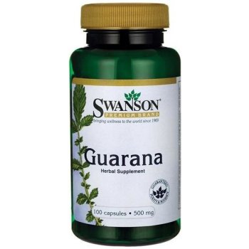 Swanson Guarana 500 mg 100 kapslí