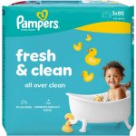Pampers Fresh Clean Dětské čisticí ubrousky 240 ks – Zboží Dáma