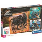 Clementoni Dětské Jurassic World 25250 3 x 48 dílků – Zboží Mobilmania