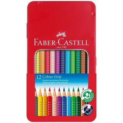 Faber-Castell Grip 2001 plechová krabička 12 ks – Zbozi.Blesk.cz