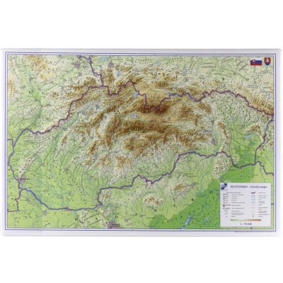 Karton P+P podložka na stůl mapa Slovenské republiky