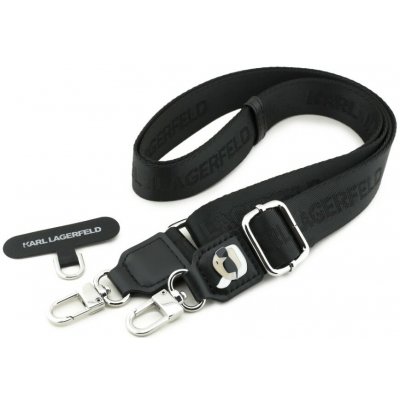 Karl Lagerfeld Universal Crossbody popruh Karl Patch - černá – Sleviste.cz