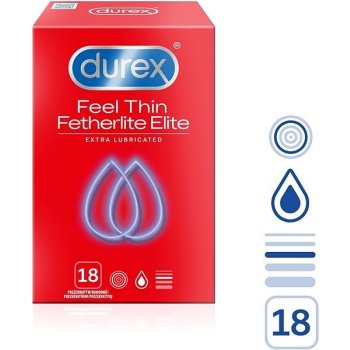 Durex Feel Thin Extra Lubricated 18 ks