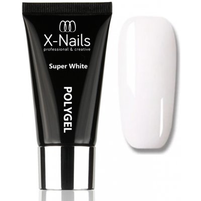 X Nails UV/LED polygel v tubě Super White 30 ml – Zbozi.Blesk.cz