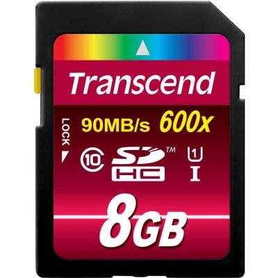 Transcend SDHC 8 GB Class 10 TS8GSDHC10 – Hledejceny.cz