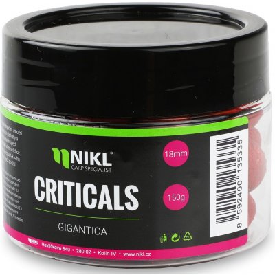 Karel Nikl boilies Criticals 150 g 18 mm Gigantica – Sleviste.cz