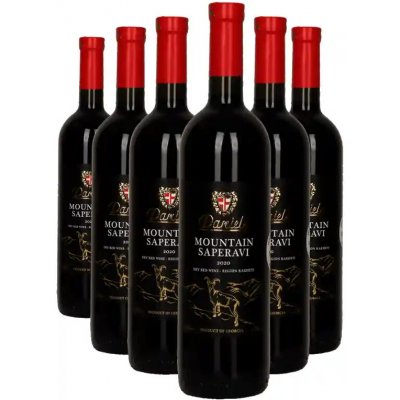 Danieli Winery MOUNTAIN SAPERAVI červené suché víno 14.5% 6 x 0,75 l (holá láhev) – Hledejceny.cz