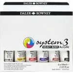 Daler Rowney System3 sada akrylových barev starter set 6 ks 59 ml – Hledejceny.cz