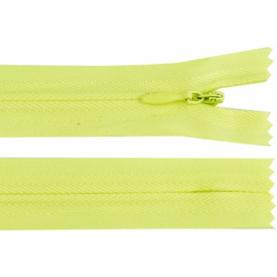 Spirálový zip skrytý No 3 délka 35 cm, malé, 229 žlutá neon – Hledejceny.cz