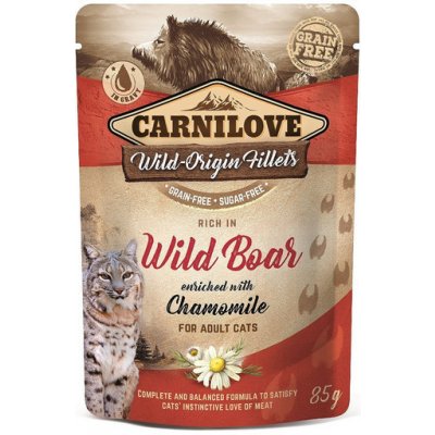 Carnilove Cat Pouch Wild Boar & Chamomile 24 x 85 g – Zbozi.Blesk.cz