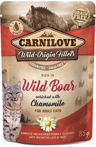 Carnilove Cat Wild Boar with Chamomile 24 x 85 g