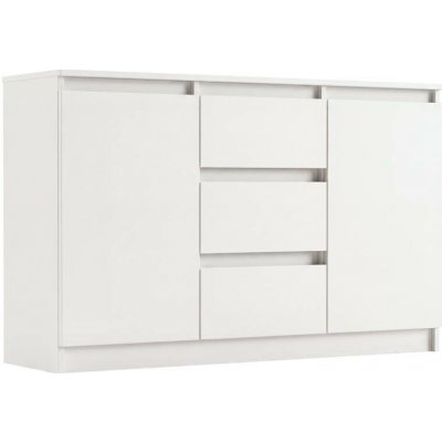 Framire Komoda bílá 120 x 76 x 33 cm R-120-S3 – Zboží Dáma