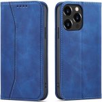 Hurtel Pouzdro Magnet Fancy Case pro iPhone 14 Pro s výklopným krytem a stojánkem modré – Zboží Mobilmania