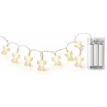 DECOLED LED světýlka na baterie andílci 1,5 m teple bílá, 10 diod, akryl, čirý kabel IP20 interiér, 2× AA – Hledejceny.cz
