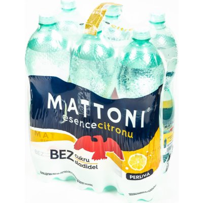 Mattoni Esence perlivá citron 6 x 1,5 l – Sleviste.cz