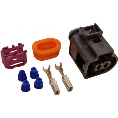 Konektor alternátoru Bosch 2 pin bez vodičů, Valeo, VW 4D0971992 – Sleviste.cz