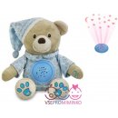 Interaktivní hračky Baby Mix Plyšový medvídek s melodií a projektorem modrá