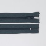 Spirálový zip, šíře 3 mm, délka 35 cm, šedá – Zboží Mobilmania