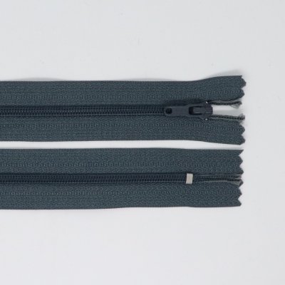 Spirálový zip, šíře 3 mm, délka 35 cm, šedá – Zboží Mobilmania