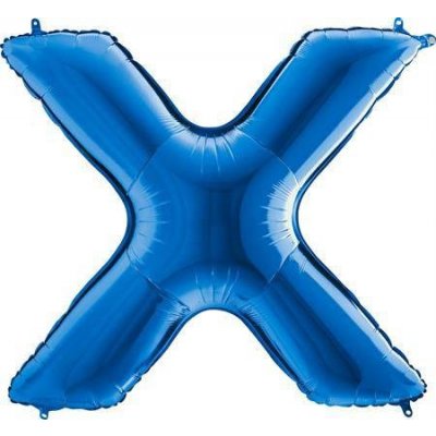 Grabo Nafukovací balónek písmeno X modré 102 cm