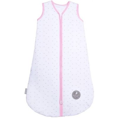 Natulino zimní spací pytel Natural White Grey Little Leaves Pink – Zboží Mobilmania