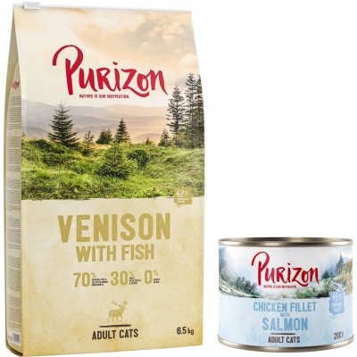 Purizon Adult jelen & ryba bezobilninové 6,5 kg