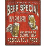 Today's Beer Special - plechová retro cedule 40x32 cm – Hledejceny.cz