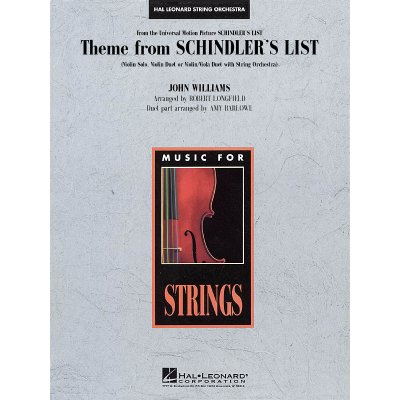 Theme From Schindler's List for Violin Solo, Violin Duet, or Violin/Viola Duet 1013338 – Hledejceny.cz