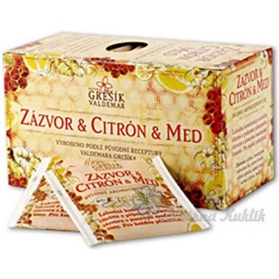 Grešík Zázvor Citron Med sáčkový 20 x 2 g – Zbozi.Blesk.cz