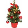 Vánoční stromek Goleto Vánoční zdobený stromeček s časovačem 36 cm jedle