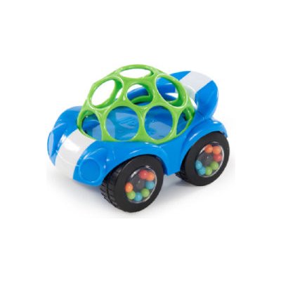 Oball Autíčko ™ s chrastítkem modrá / zelená – Zboží Mobilmania