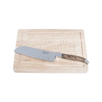 LAGUIOLE Luxury line nůž Santoku a prkénko – Sleviste.cz