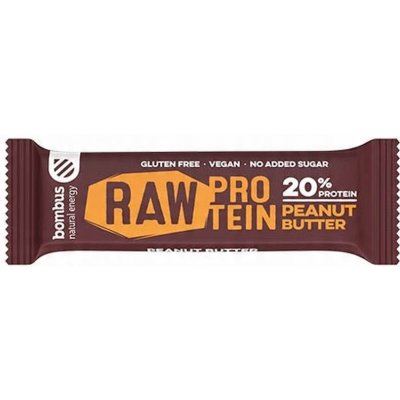 Bombus RAW PROTEIN 20% proteinová tyčinka 50 g – Zboží Dáma