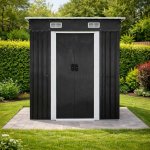 BestBerg BBSH-406A 2,25 m² 121 x 194 x 192 cm antracit/bílá – Zboží Mobilmania