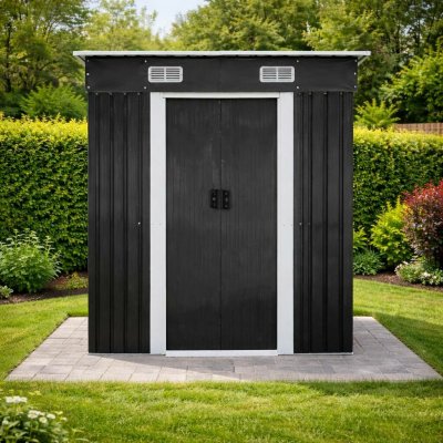 BestBerg BBSH-406A 2,25 m² 121 x 194 x 192 cm antracit/bílá – Zboží Mobilmania