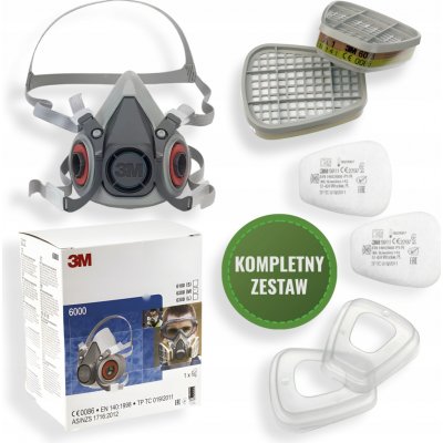 3M 6200 Lakýrnická maska s filtry 6075 – Hledejceny.cz