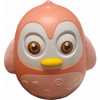 Baby Mix Kývací hračka Tučňák růžový – Zboží Dáma