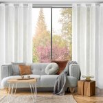 ZÁCLONA LUCY NA KRUHY 140 X 250 CM BÍLÁ – Hledejceny.cz